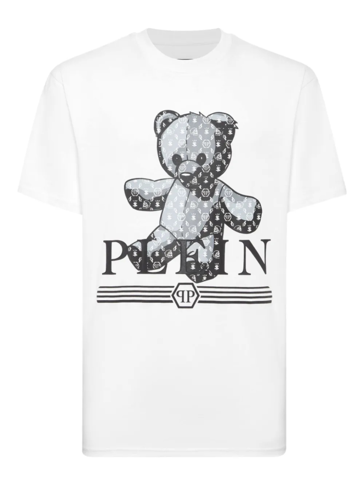 

Футболка с монограммой Тедди Philipp Plein, белый