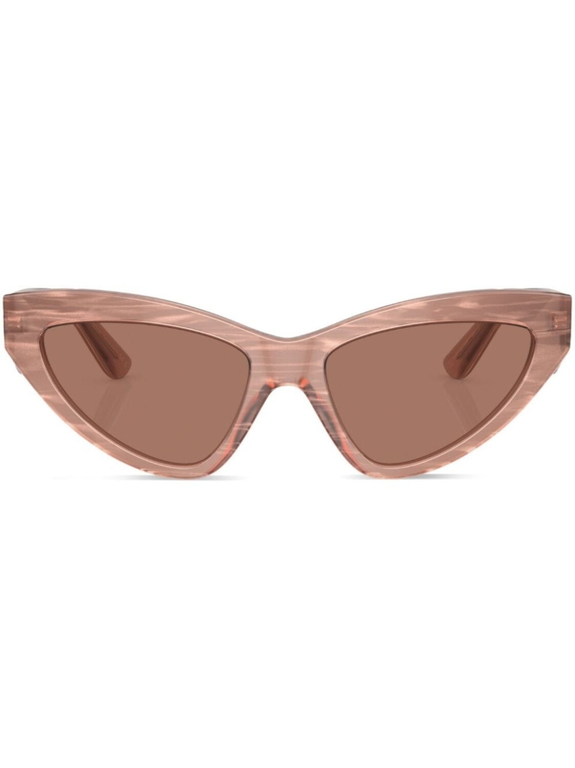 

Dolce & Gabbana Eyewear солнцезащитные очки в оправе 'кошачий глаз' с логотипом, коричневый