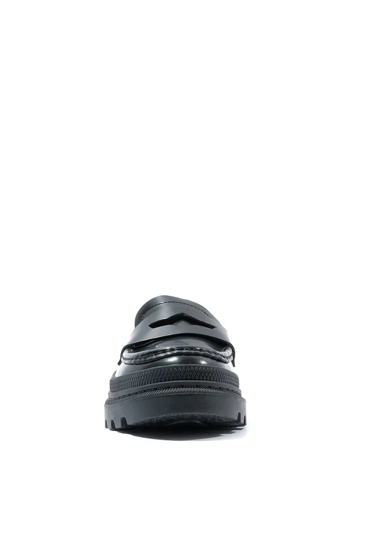 Туфли-лоферы, мокасины, кроссовки, модель Pallatrooper Moc, Unisex Palladium, черный — фото 3