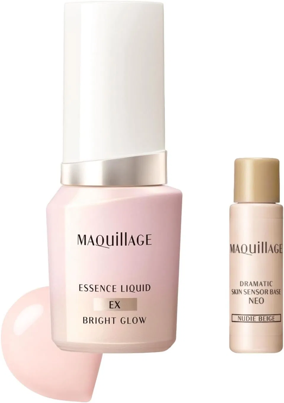Набор для ухода за кожей MAQUILLAGE Foundation Sensory Kit, тональная основа Essence Liquid EX, оттенок Pure Pink 05, 24 мл