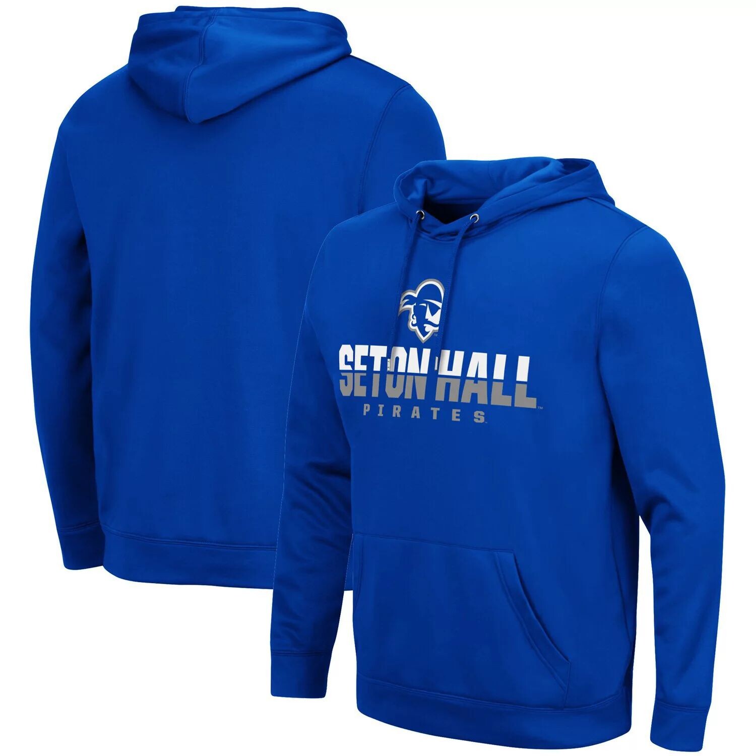 

Мужской синий пуловер с капюшоном Seton Hall Pirates Lantern Colosseum