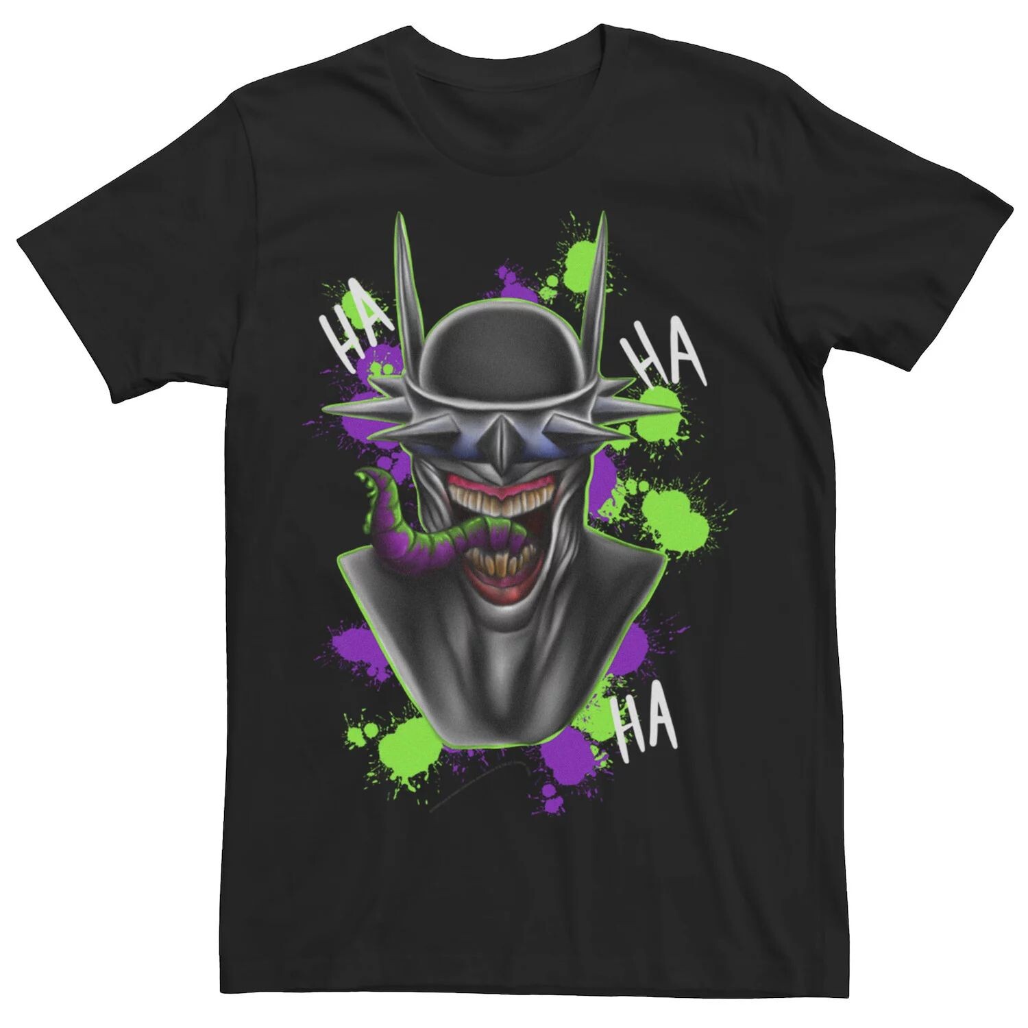 

Мужская футболка DC Fandome Batman Laughing Paint Splatter Licensed Character