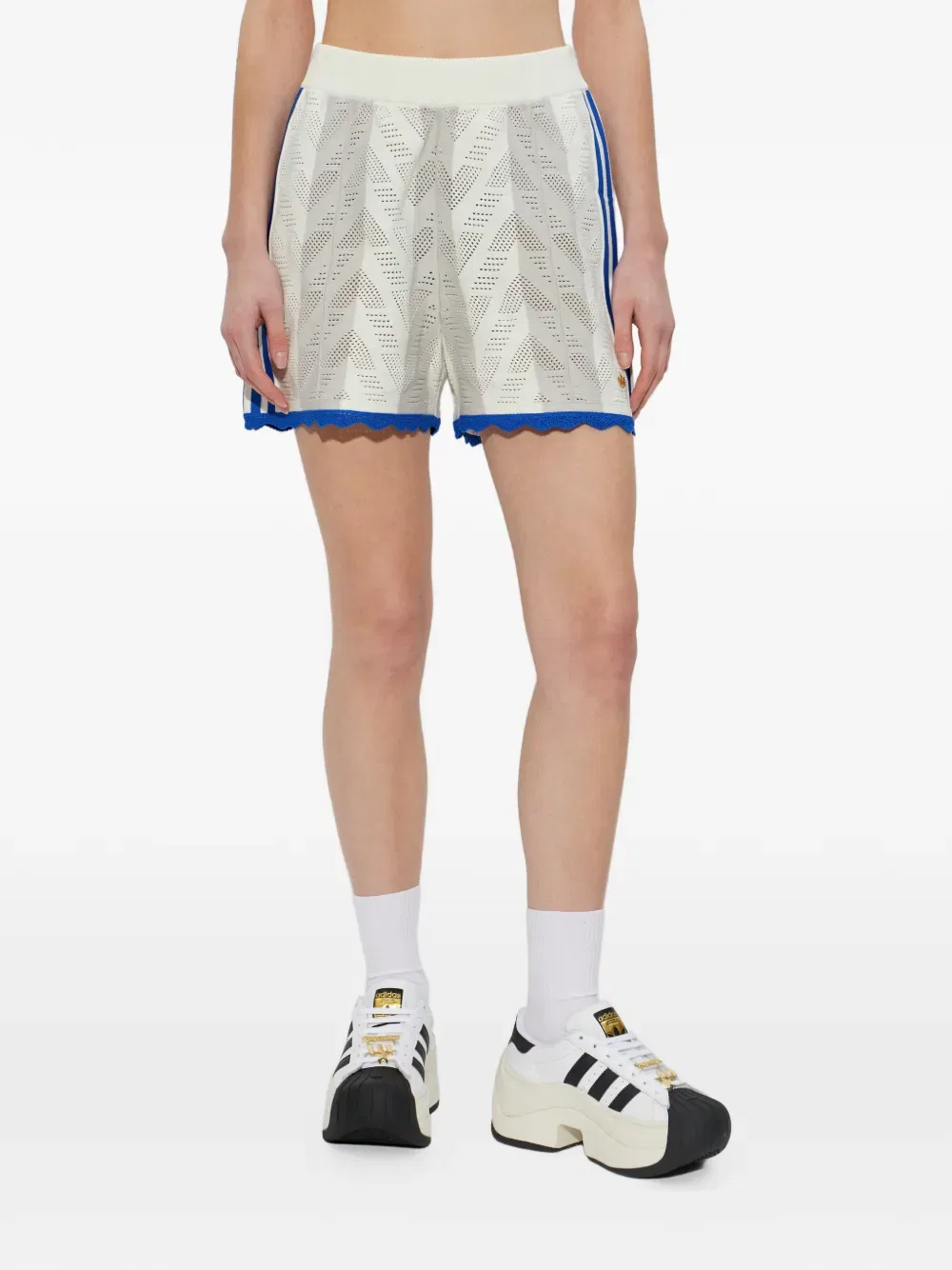 Мини-шорты «Жар-птица» Adidas, белый — фото 3