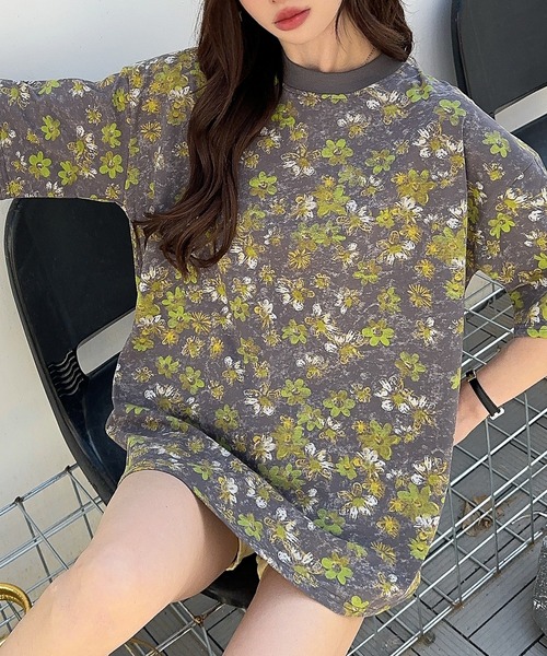 

Футболка для девочек с двойным принтом HOOK, серый