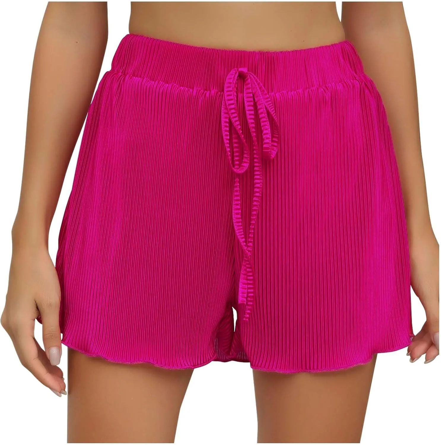 

Женские летние шорты Casual с высокой талией и эластичным поясом