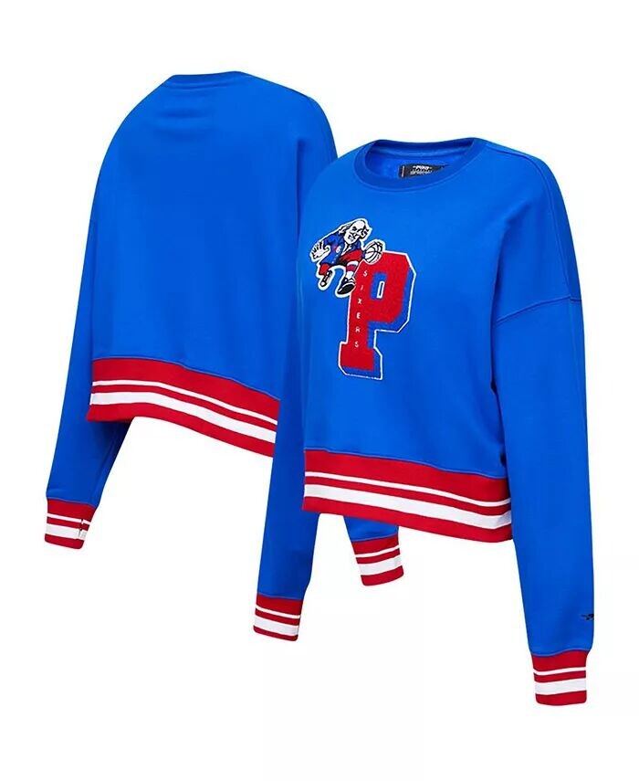

Женский пуловер-толстовка Royal Philadelphia 76ers Mash Up Pro Standard