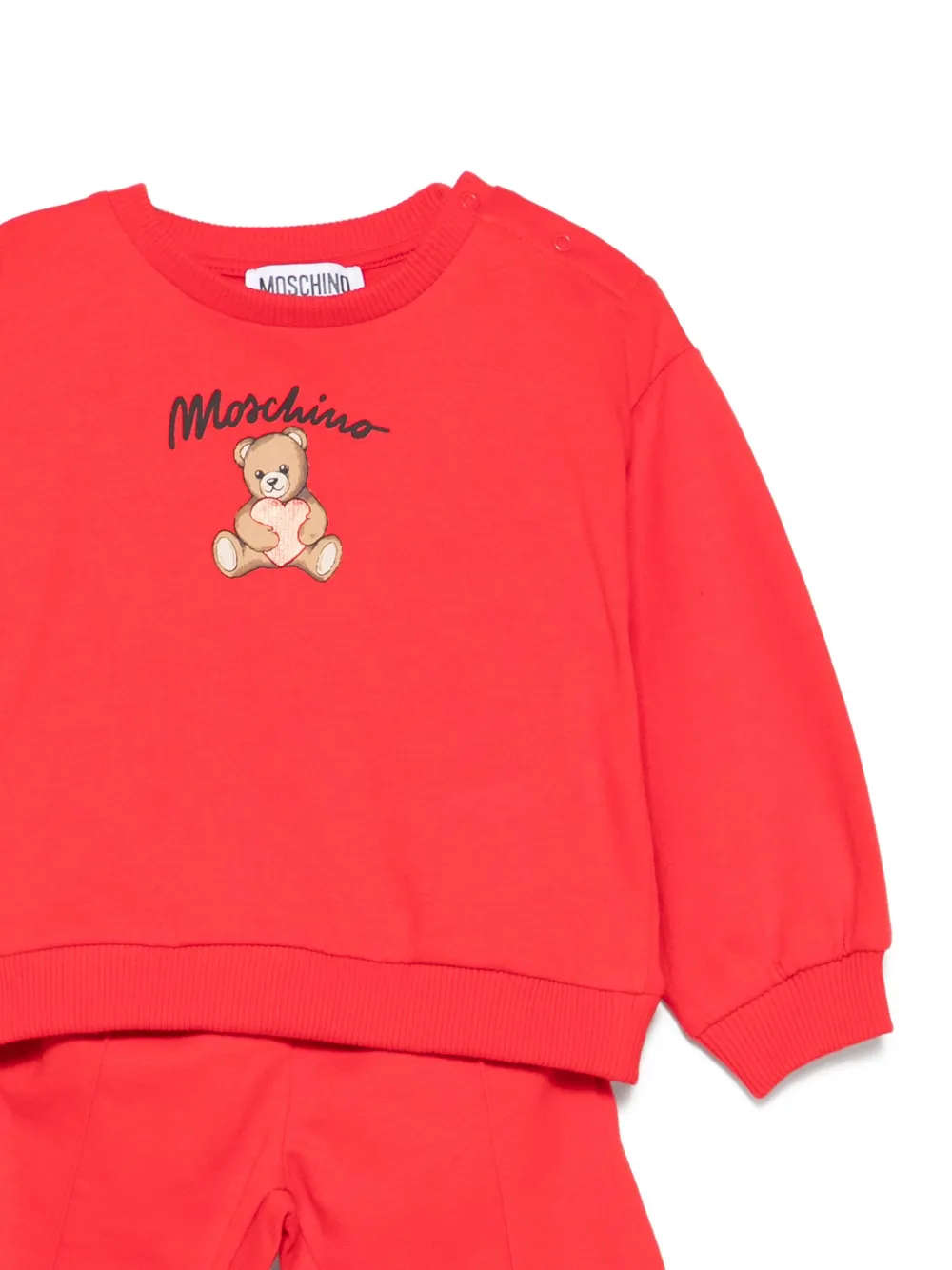 Спортивный костюм с логотипом Moschino Kids, красный — фото 3