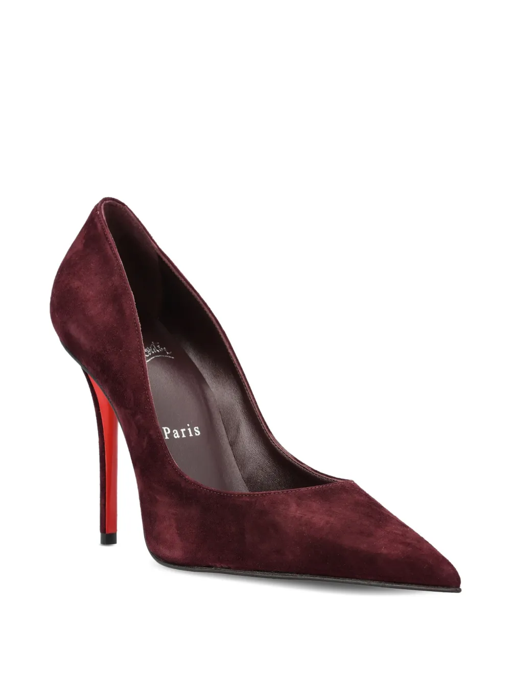 Туфли Miss Z 100 на шпильке с заостренным носком Christian Louboutin, красный — фото 2