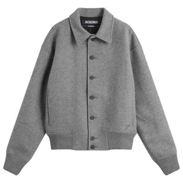 

Куртка-Бомбер из хлопчатобумажного фетра Jacquemus, серый