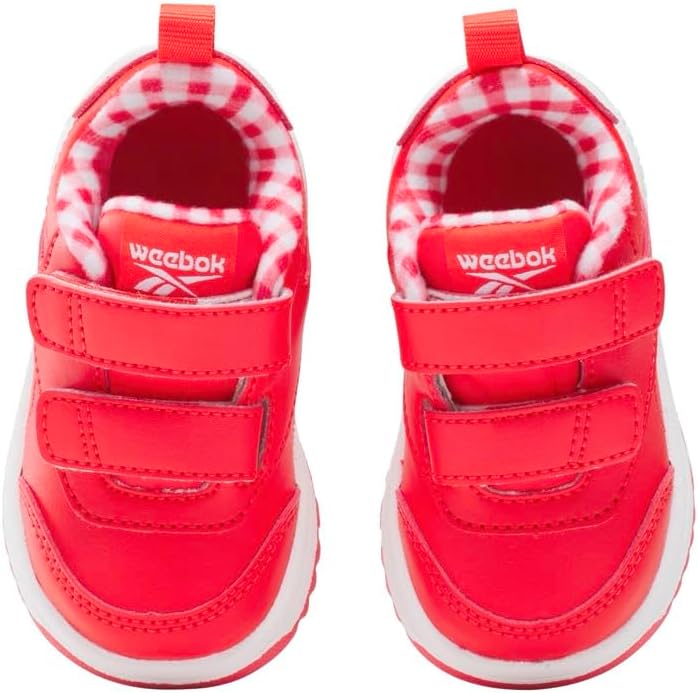 Детские кроссовки Reebok Court Advance с эластичным верхним ремешком (унисекс), белый/розовый — фото 2