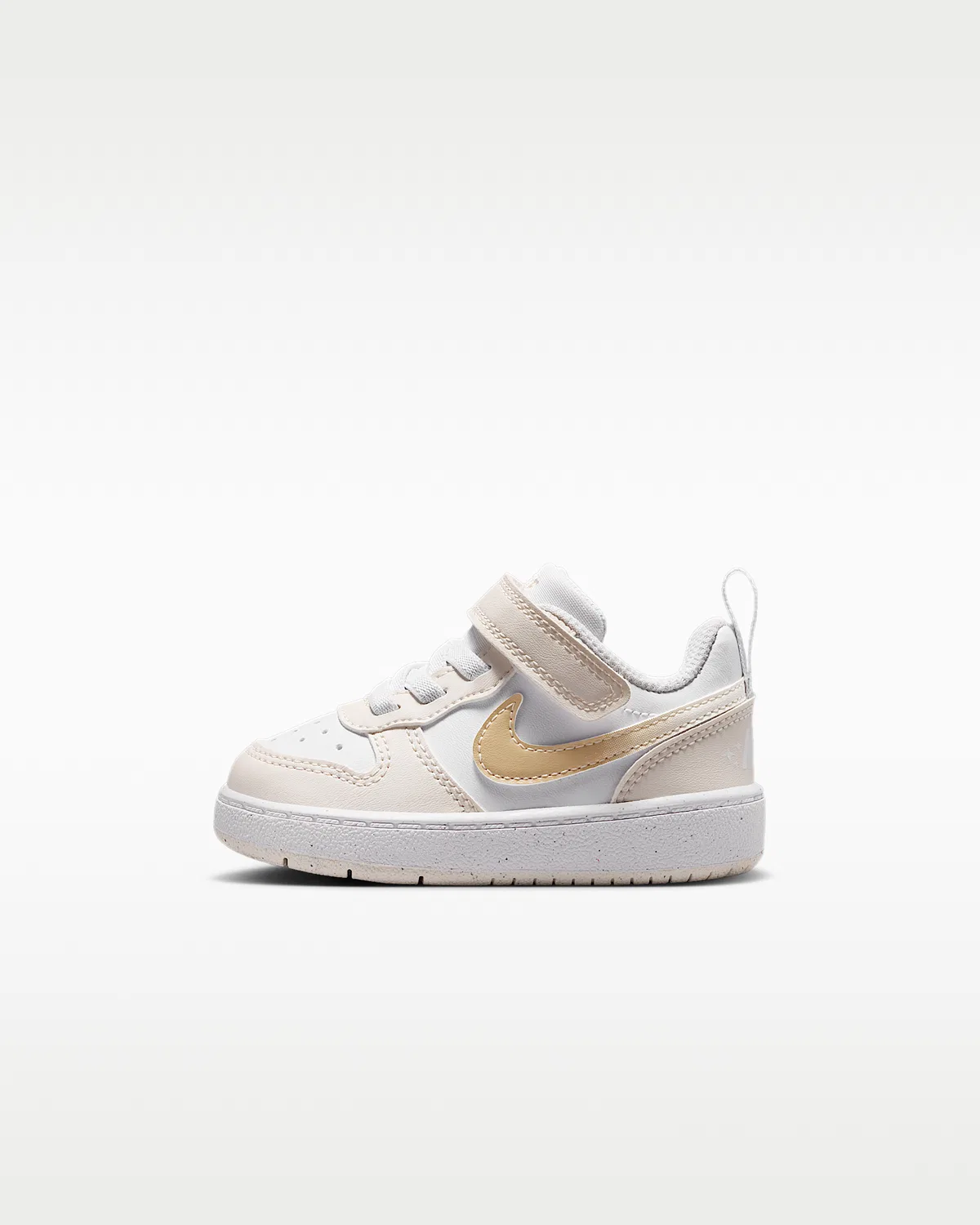 Кроссовки Nike Court Borough Low для малышей, White/Chalk/White/Shimmer