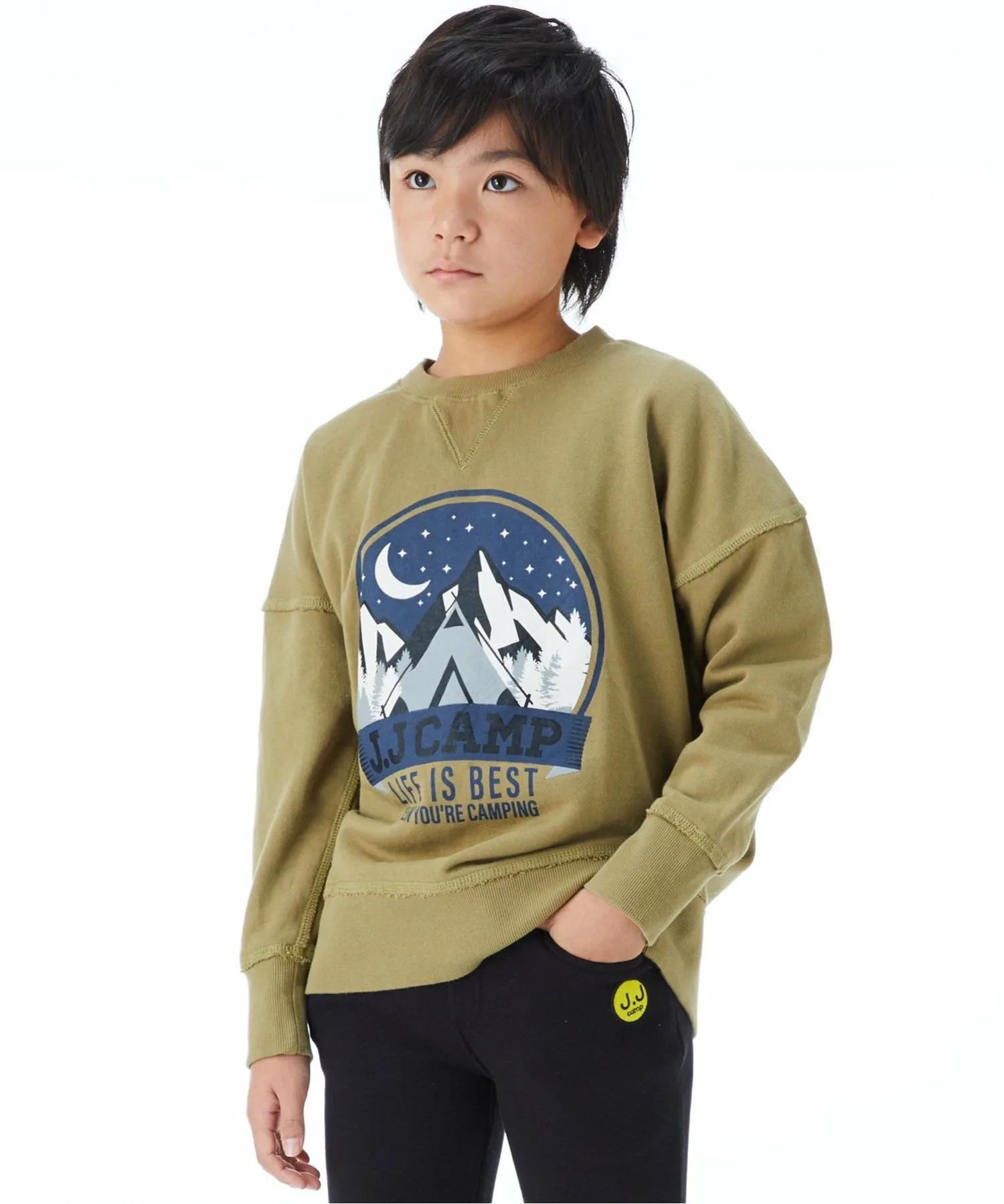 Детская толстовка JJ CAMP/(K), 100% хлопок, свободный крой, JJ CAMP J.J Camp, NEGISHI — фото 3