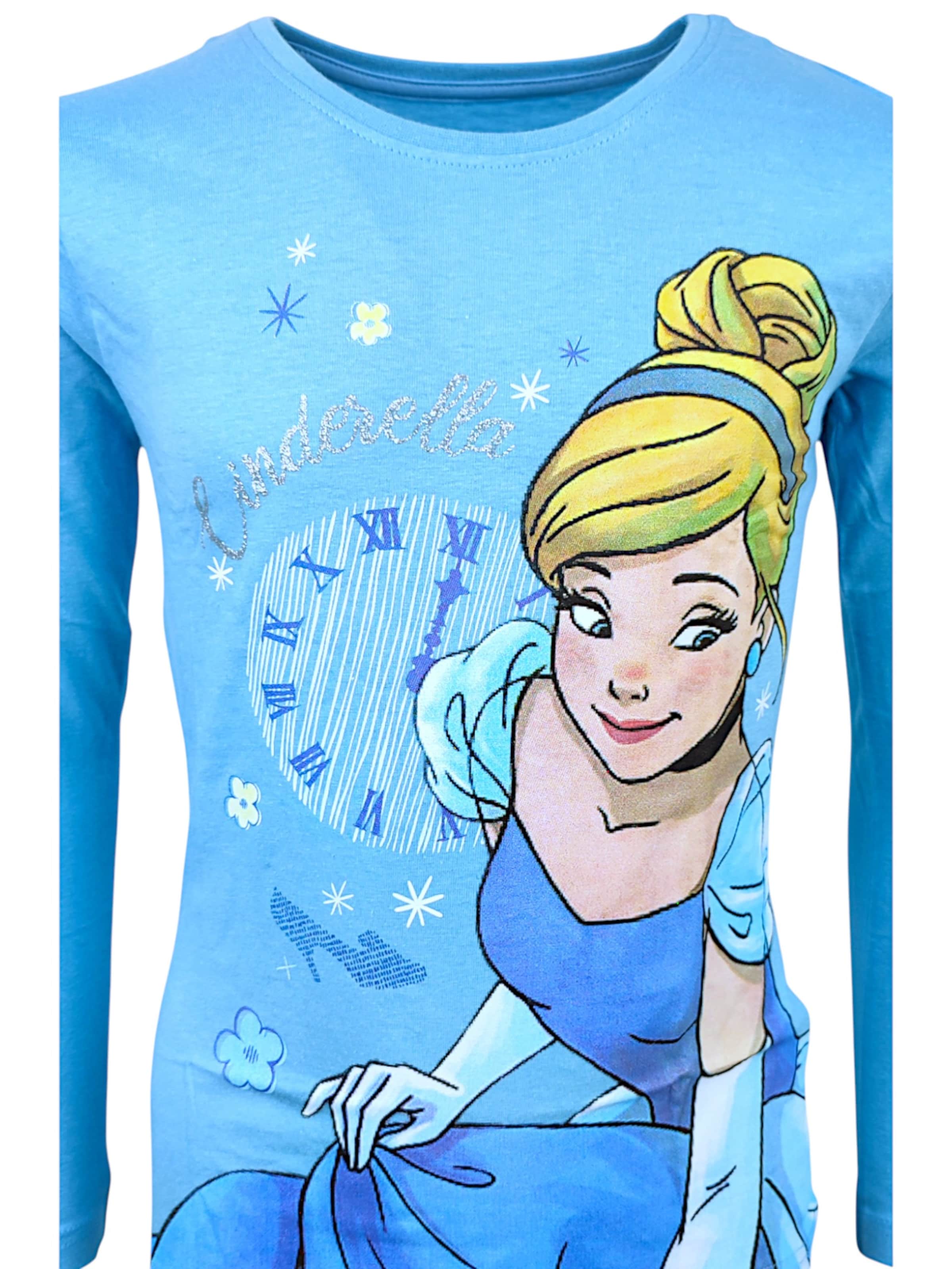 Disney Princess Лонгслив 'Langarmshirt Cinderella' в светло-голубом цвете — фото 2