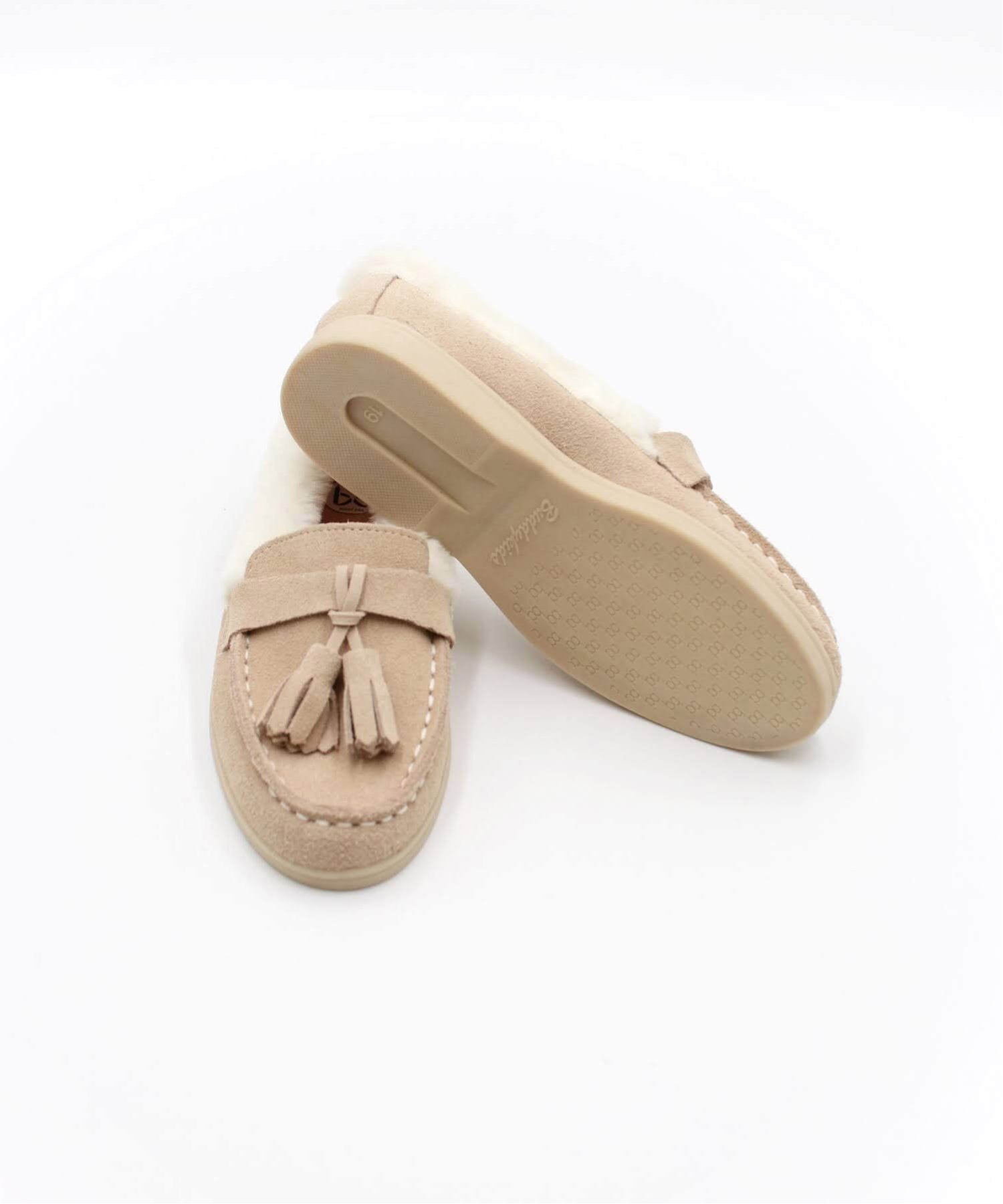Мокасины в стиле ретро из натуральной кожи (2 цвета) Rora, beige — фото 2