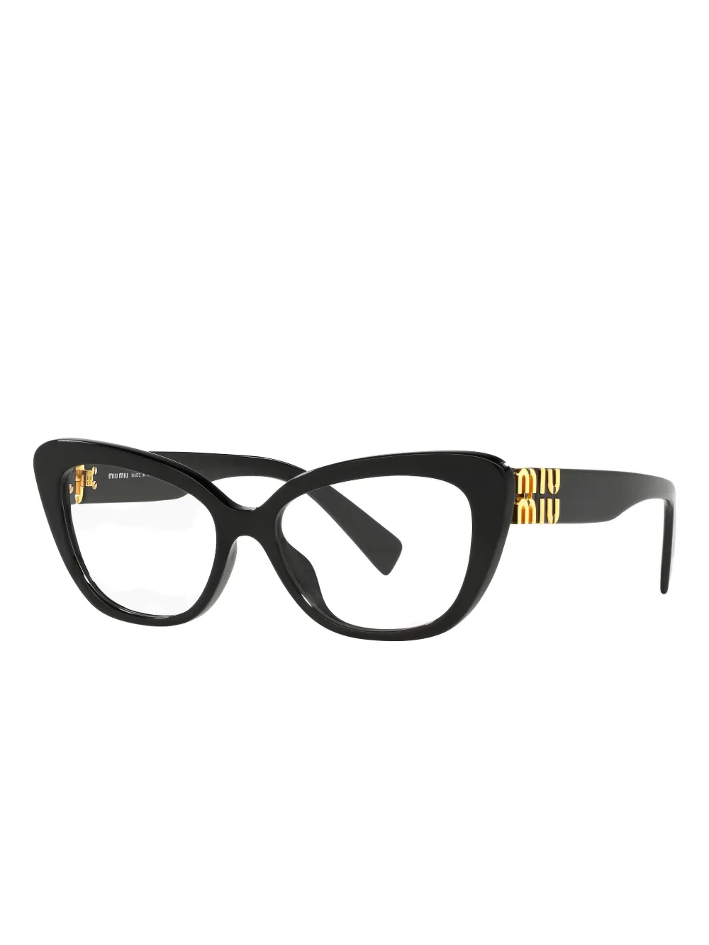 

Очки с логотипом «кошачий глаз» Miu Miu Eyewear, черный