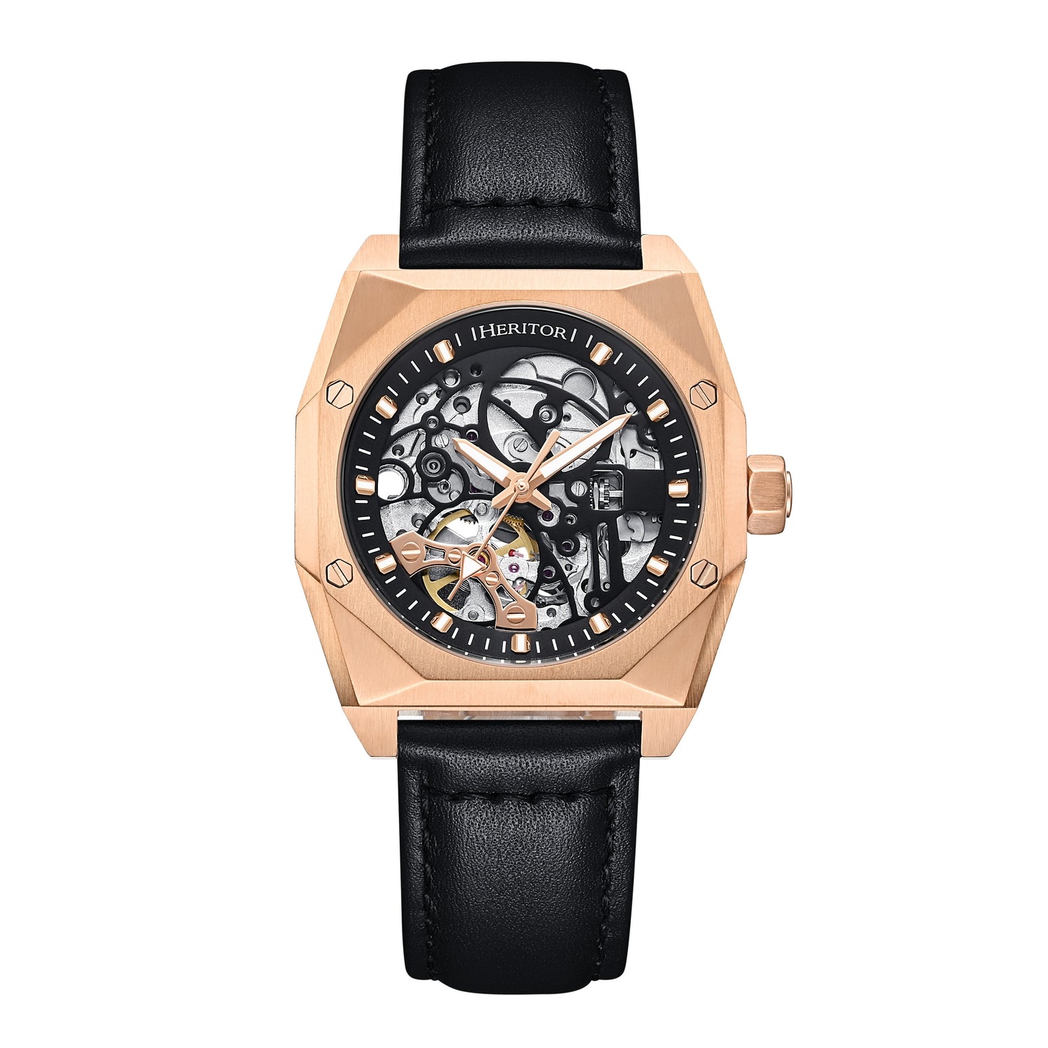 

Часы Elliott с кожаным ремешком Heritor Automatic, золотой