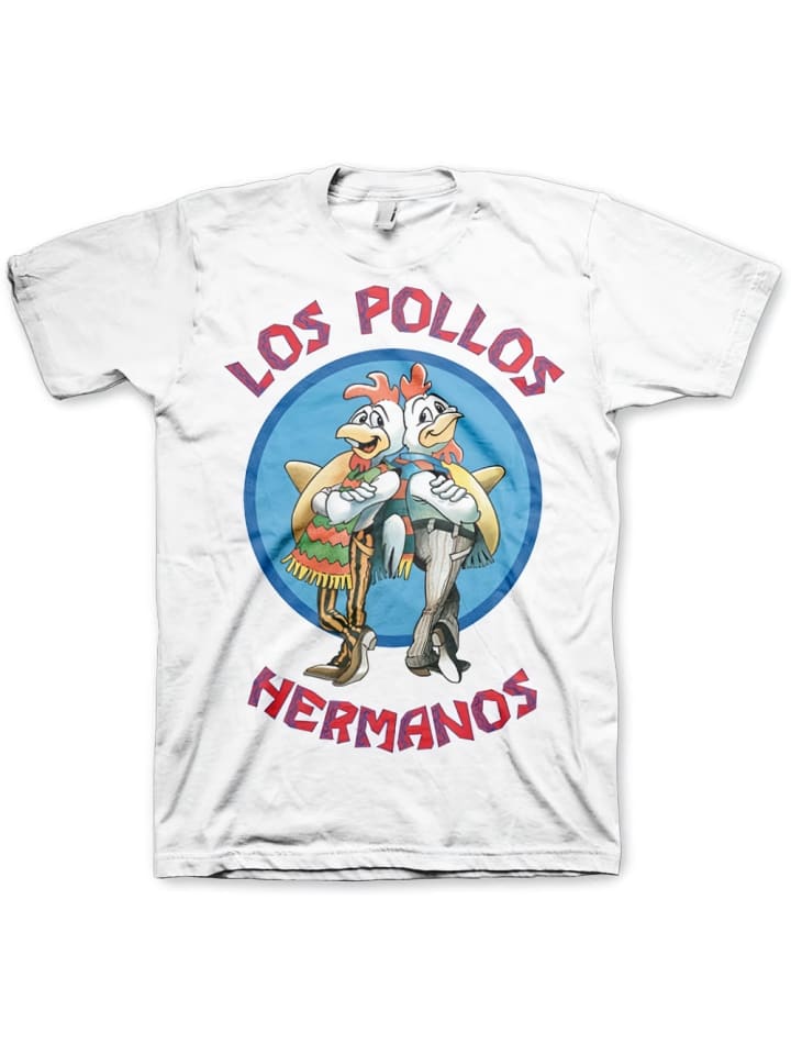 

Белая футболка Los Pollos Hermanos Big Tall Breaking Bad, Белый, Белая футболка Los Pollos Hermanos Big Tall Breaking Bad