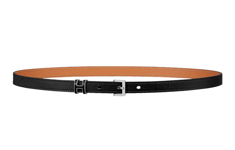 

Ремень из телячьей кожи Togo коллекции POP H унисекс черный 1,5 см HERMES