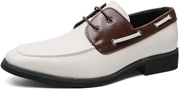 

Мужские туфли EVSER Oxford, шнуровка, носок «фартук», модель дерби, искусственная кожа, противоскользящая резиновая подошва, устойчивый каблук для бизнеса (Цвет: бежевый, Размер: 11)