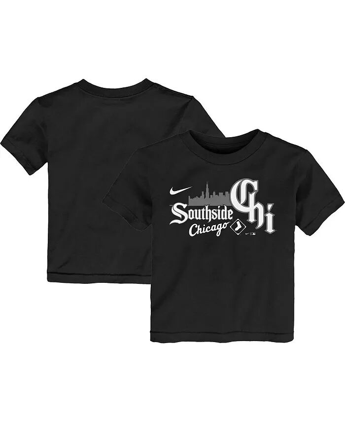 

Футболка с рисунком Chicago White Sox City Connect для мальчиков и девочек, черная Nike