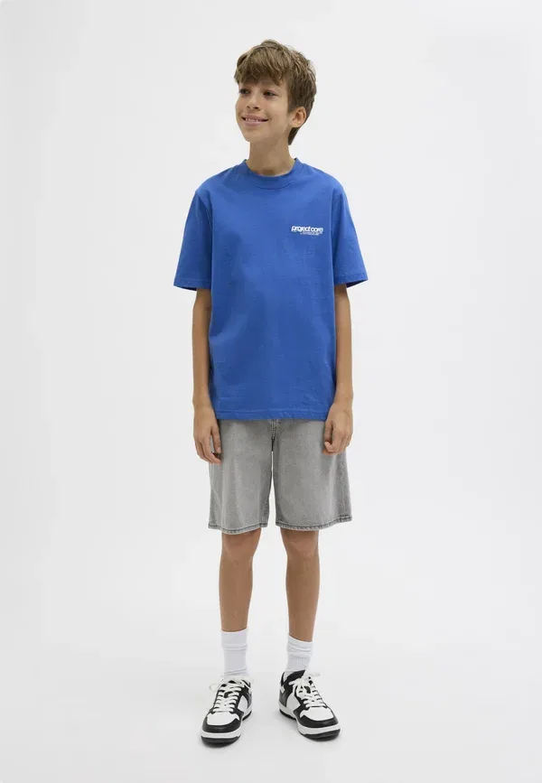 Джинсовые шорты свободного кроя Jack & Jones Junior, серый деним — фото 2