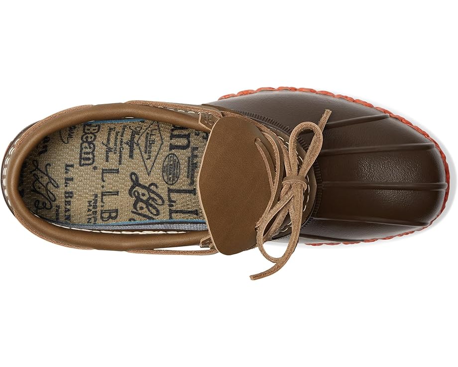 Мужские резиновые мокасины L.L.Bean, Field Olive/Bean Boot Brown/Sail Orange — фото 2