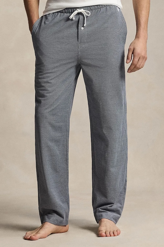 

Хлопковые пижамные штаны Polo Ralph Lauren, темно-синий