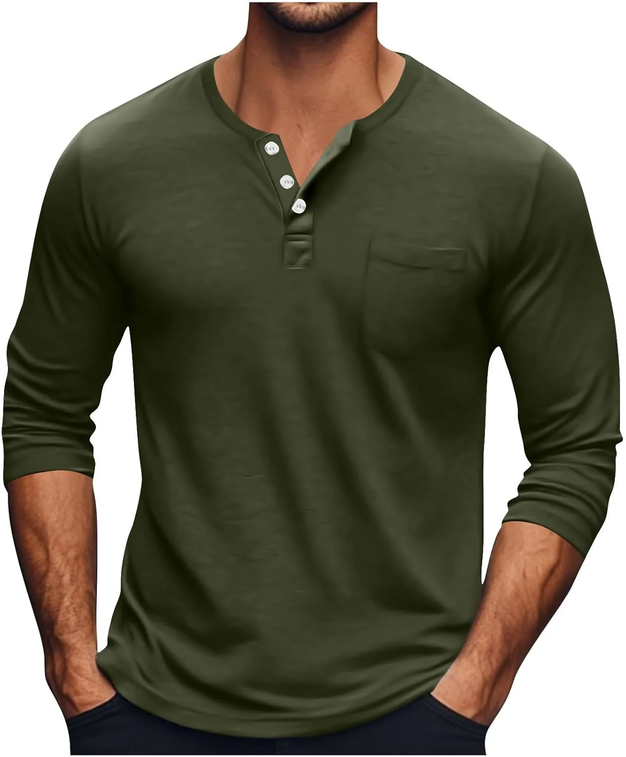 

Мужская хлопковая рубашка-поло с длинным рукавом и карманом Sdeycui