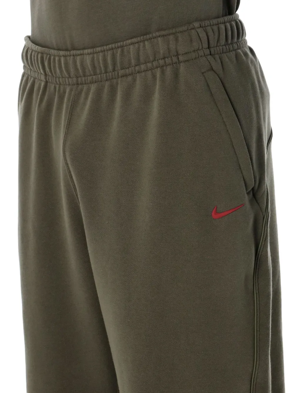 Флисовые спортивные брюки Nocta с эластичным поясом Nike, зеленый — фото 3