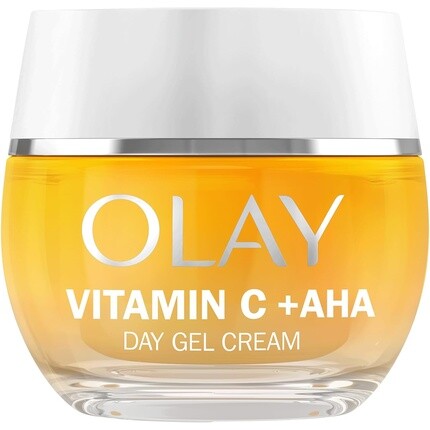 

Olay Увлажняющий гель-крем для лица с витамином С и AHA, уход за кожей с ниацинамидом 99% чистоты и витамином Е, осветляющий уход за кожей, 50 мл
