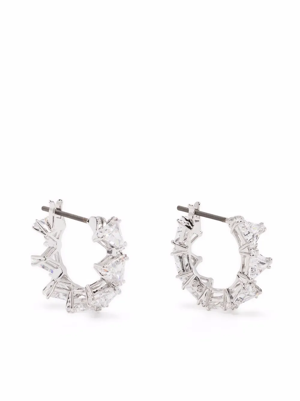 

Серьги-кольца Matrix Swarovski, белый