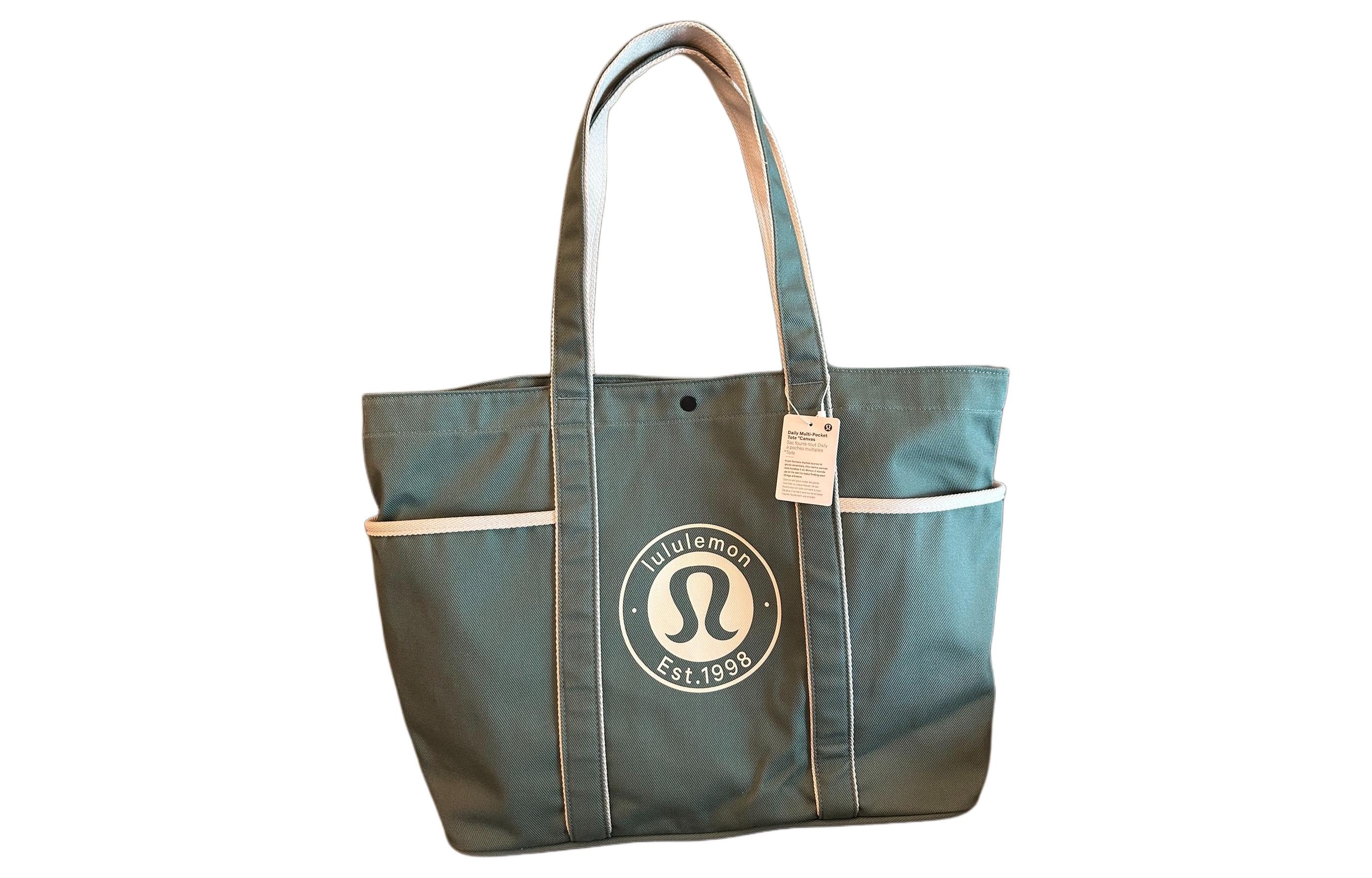

Lululemon Сумка холщовая, клатч, сумка через плечо унисекс лесной зелёный