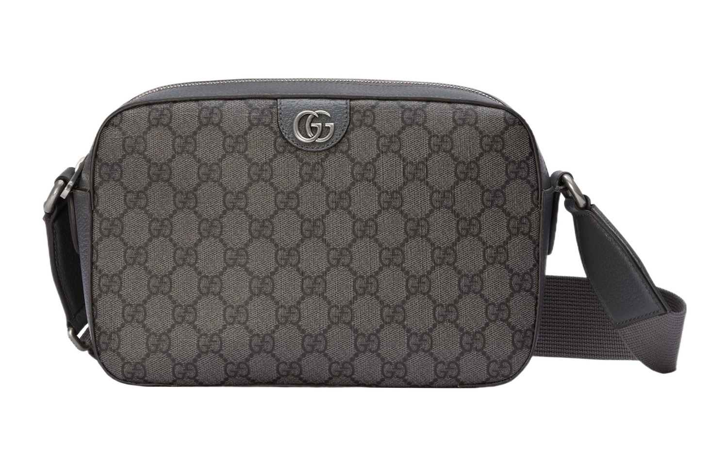 

GUCCI Сумка-мессенджер Ophidia из холста с кожаной окантовкой