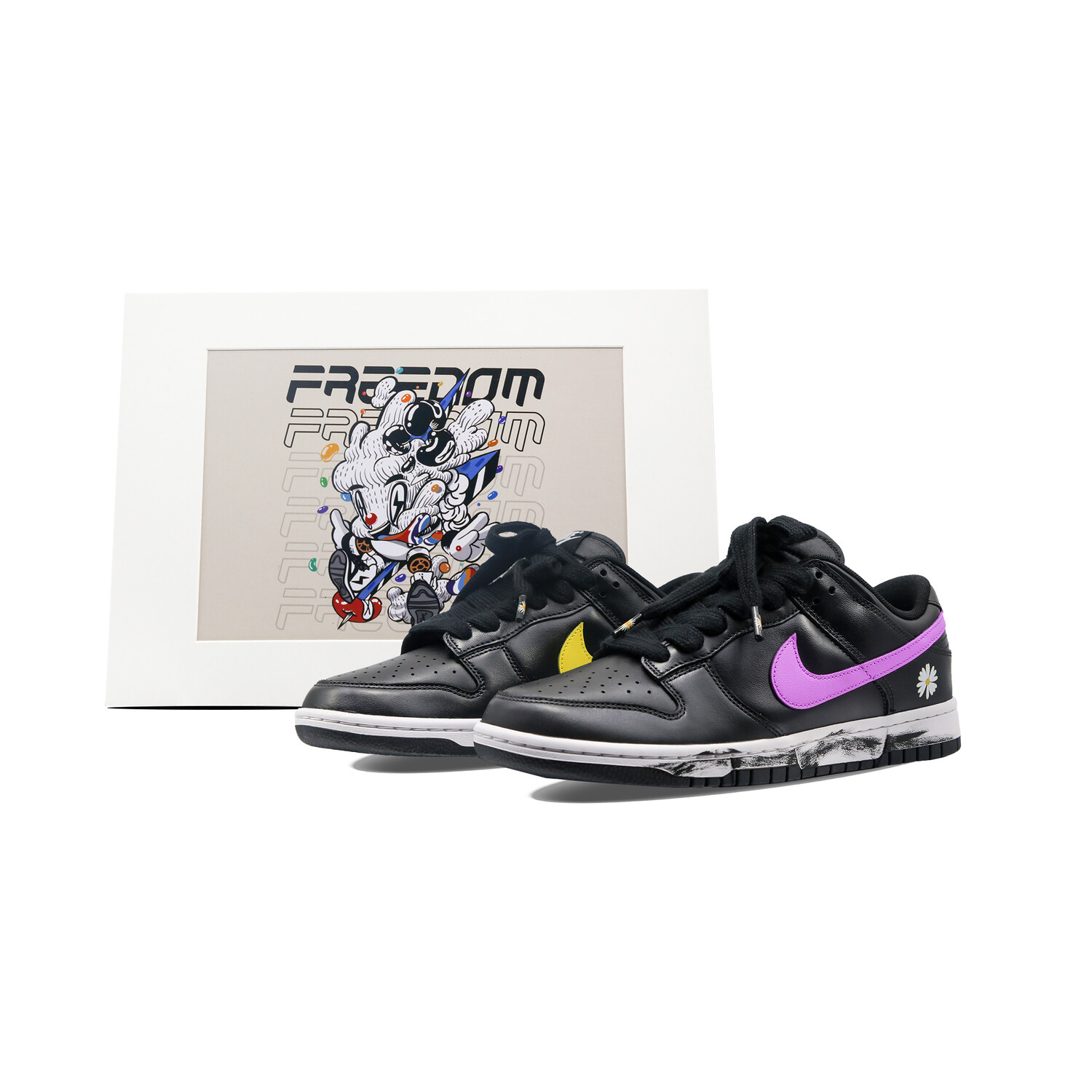 

Кроссовки для скейтбординга Dunk унисекс с низким верхом черного цвета Nike