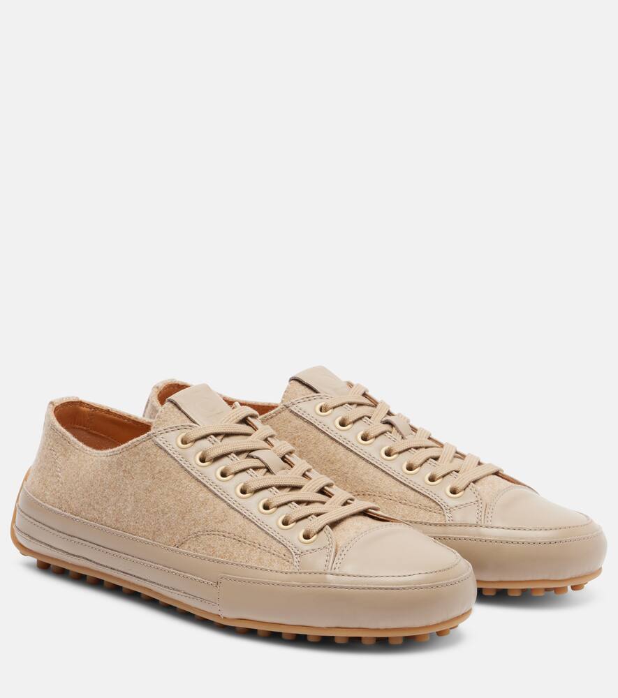 Кожаные кроссовки Gommino Tod's, Argilla Ch+Naturale Sc