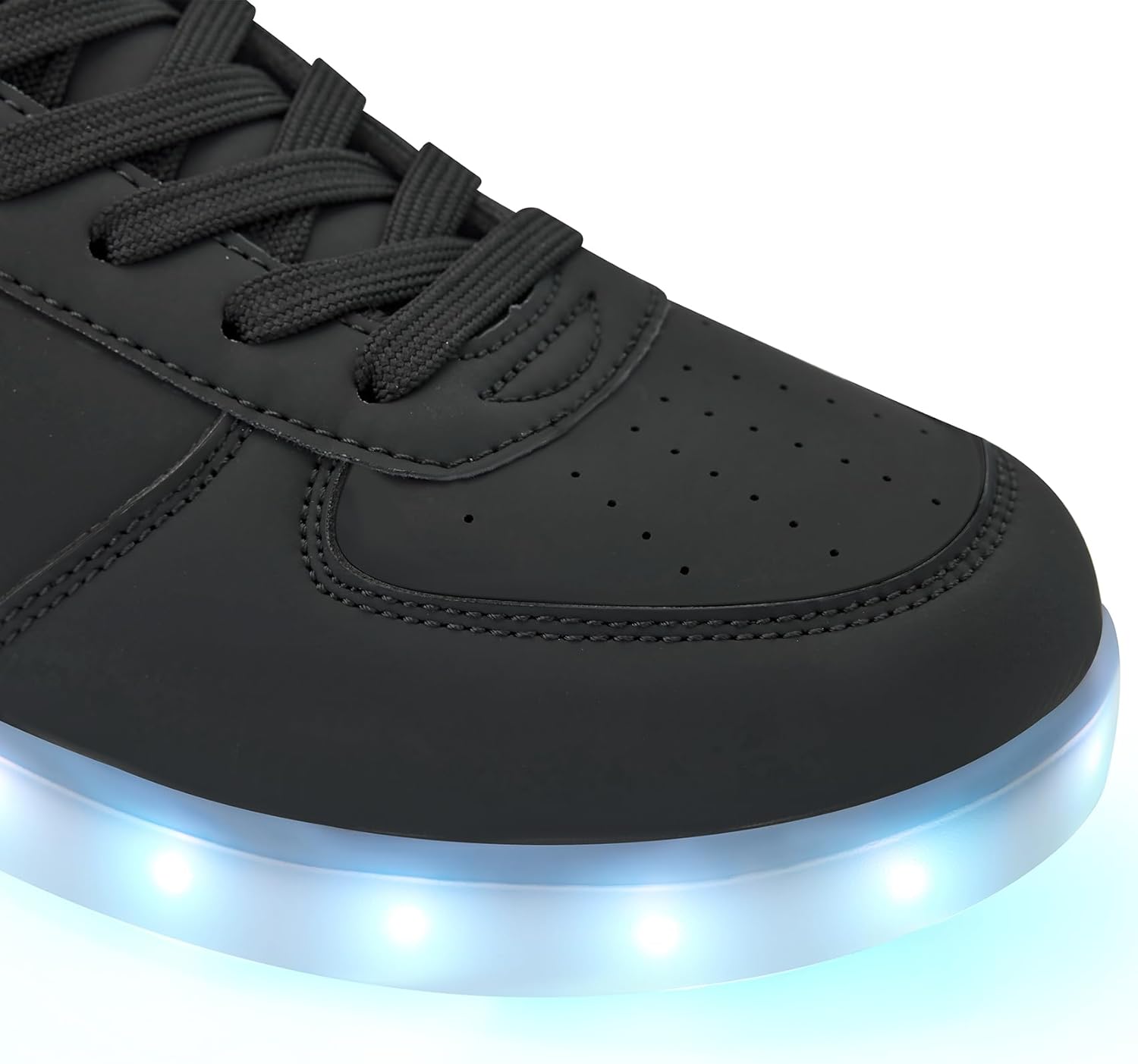 Унисекс светящиеся кроссовки с LED-подсветкой - модные светящиеся кеды, дышащие, с USB-зарядкой для мужчин и женщин Oekla, черный — фото 3