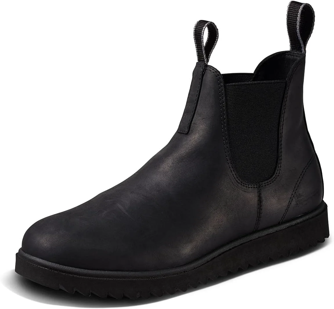 

Мужские ботинки REEF Otis, премиальная кожа, стелька с эффектом памяти, легкие, черный