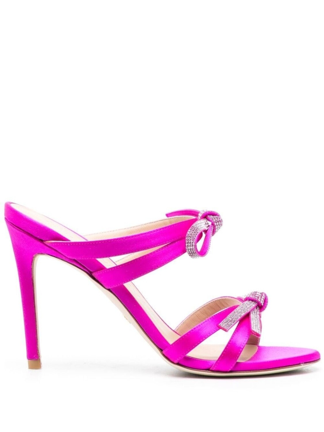 Stuart Weitzman босоножки с бантом, розовый