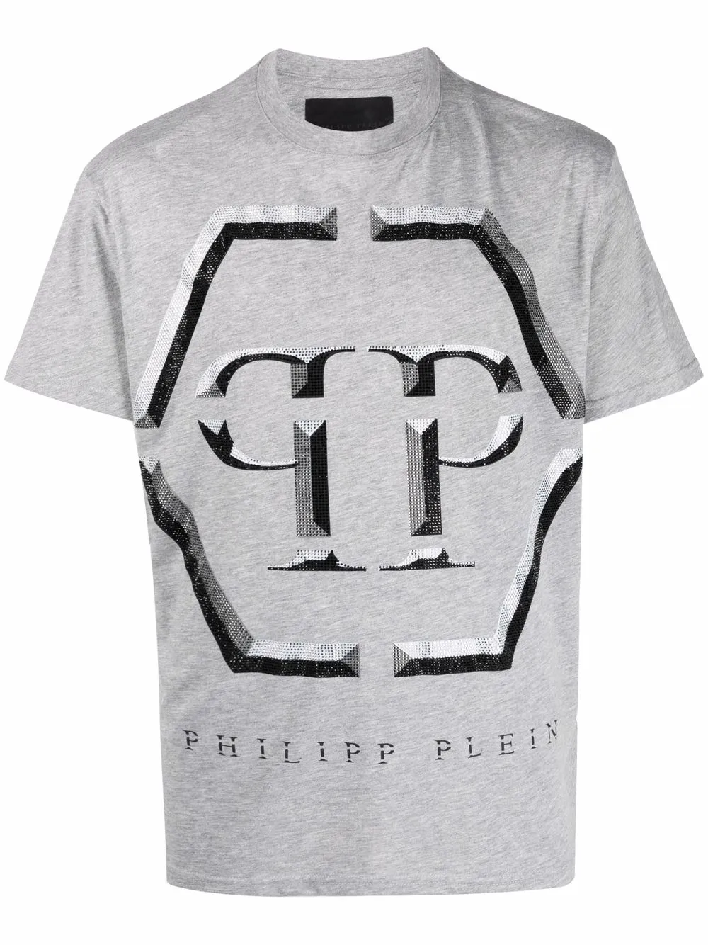 

Футболка с логотипом Philipp Plein, серый