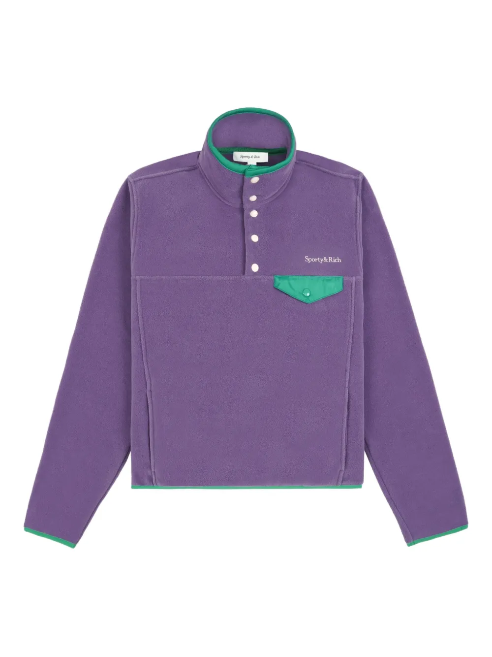 

Толстовка с вышитым логотипом Sporty & Rich, фиолетовый