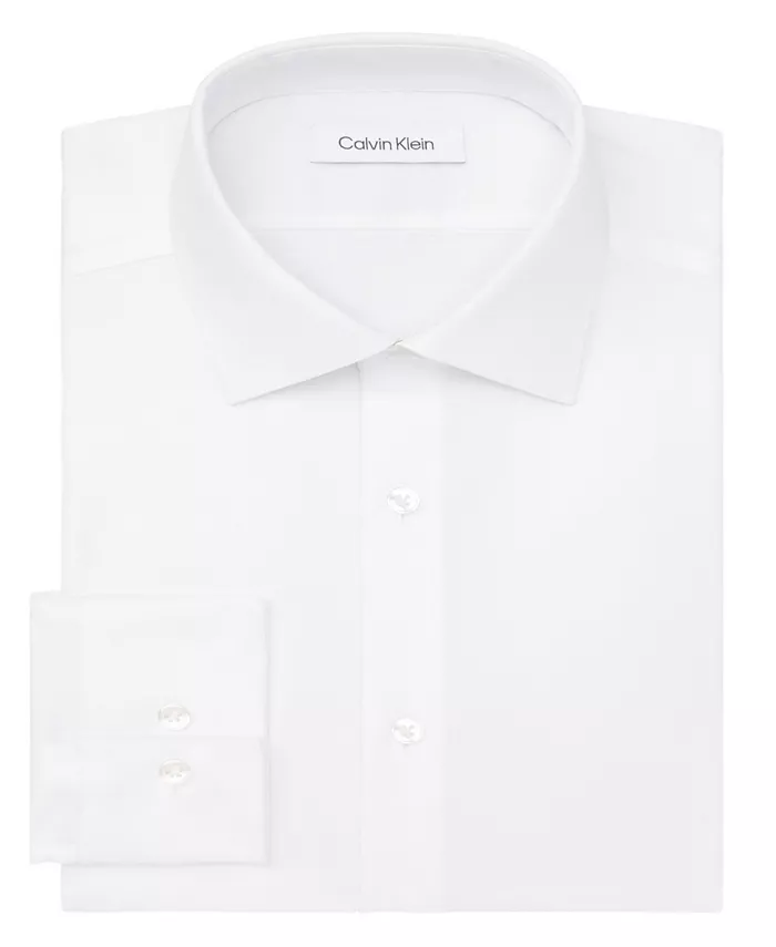 Мужская рубашка Calvin Klein Steel Plus Slim Fit Calvin Klein, белый — фото 3