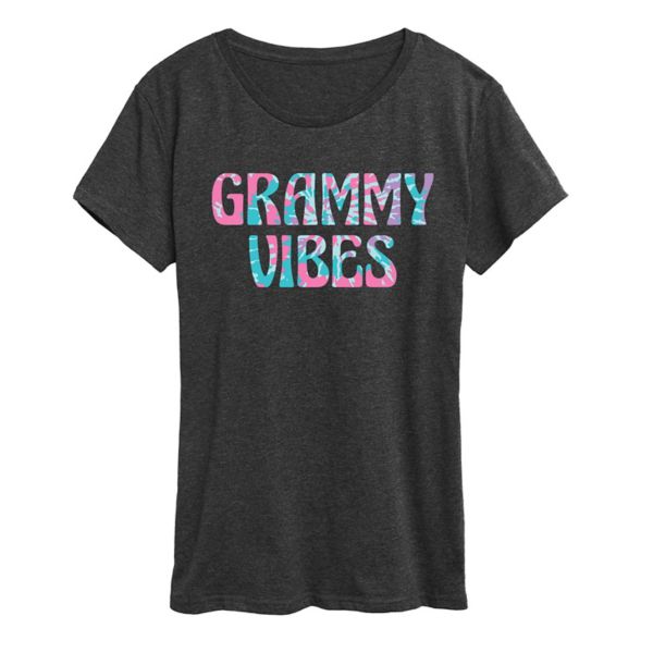 

Женская футболка с принтом Grammy vibes Licensed Character, серый