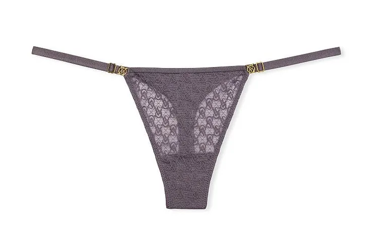 Victoria's Secret Женские трусы 1 шт серо-фиолетовые