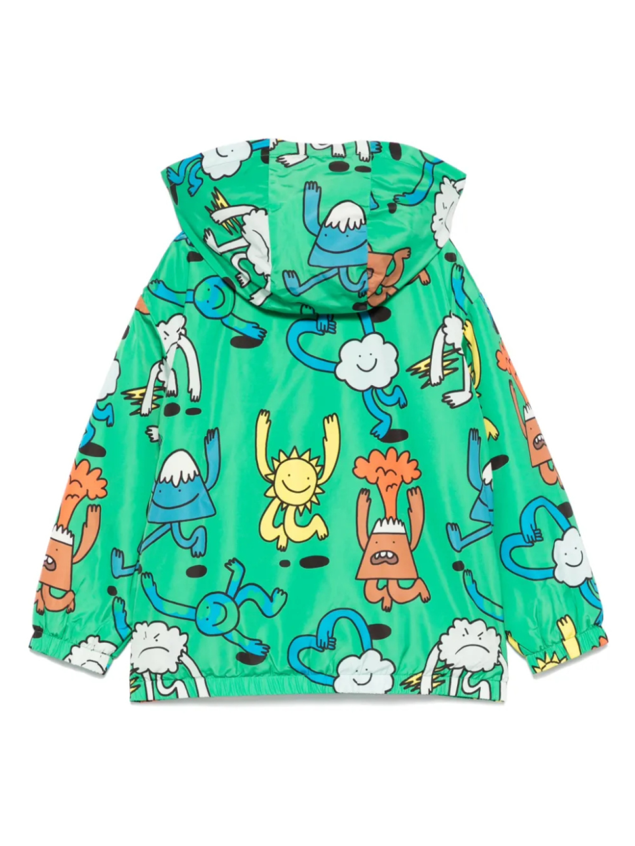 Куртка с капюшоном и графическим принтом Stella McCartney Kids, зеленый — фото 2