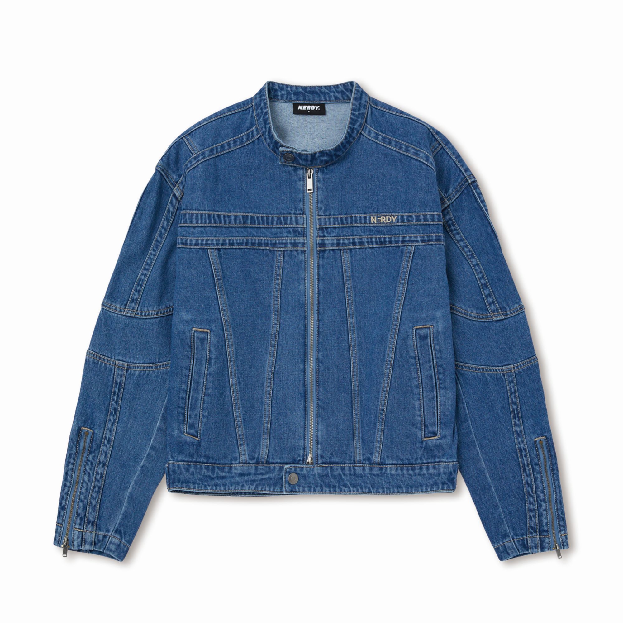 

Nerdy Джинсовая куртка унисекс синяя, Blue