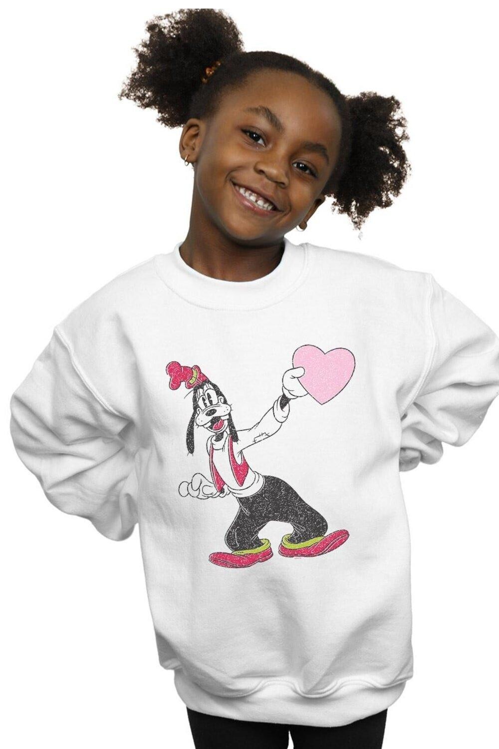 

Толстовка Goofy Love Heart Disney, белый