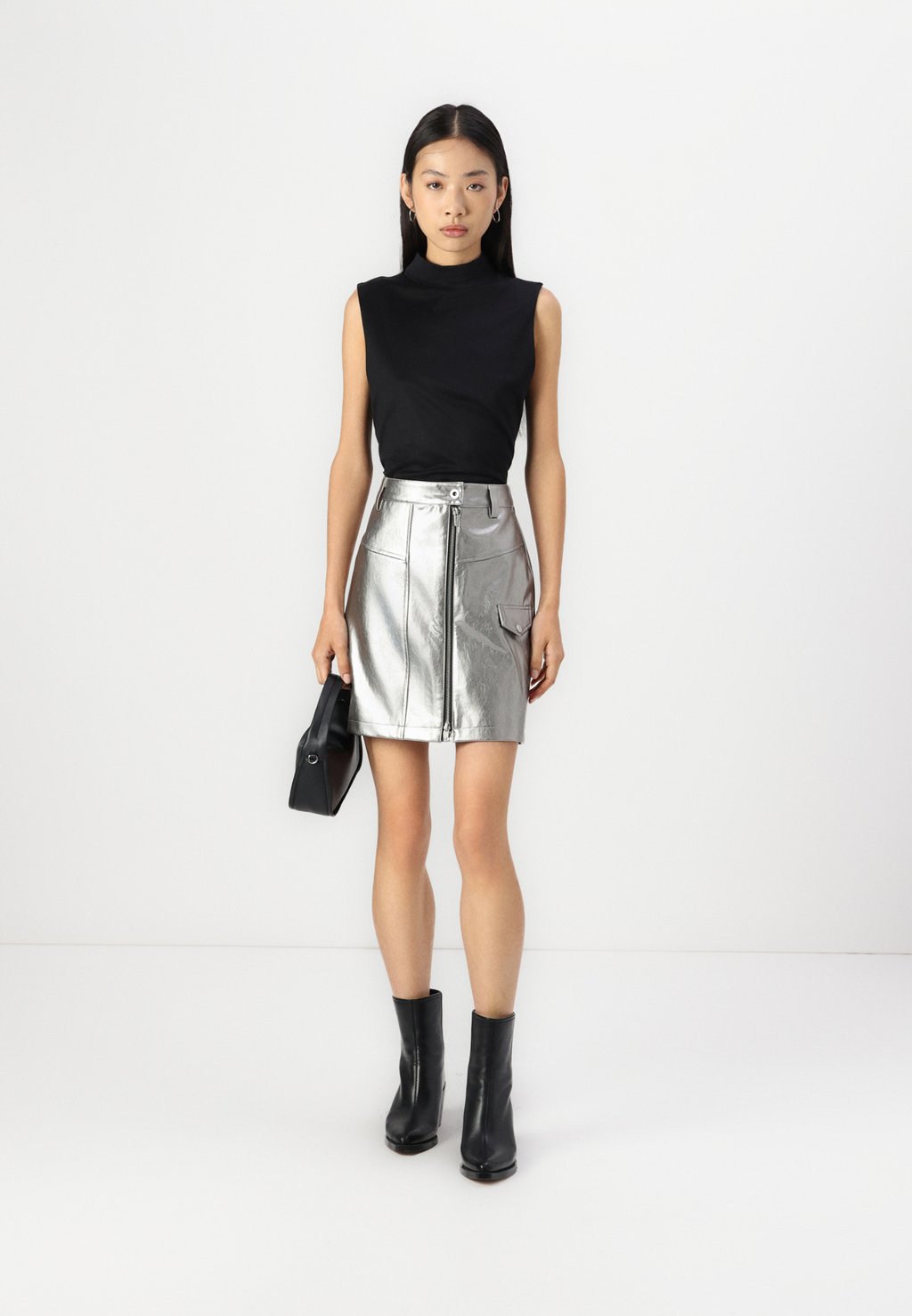 

Юбка-карандаш SKIRT Karl Lagerfeld Jeans, светло-серый