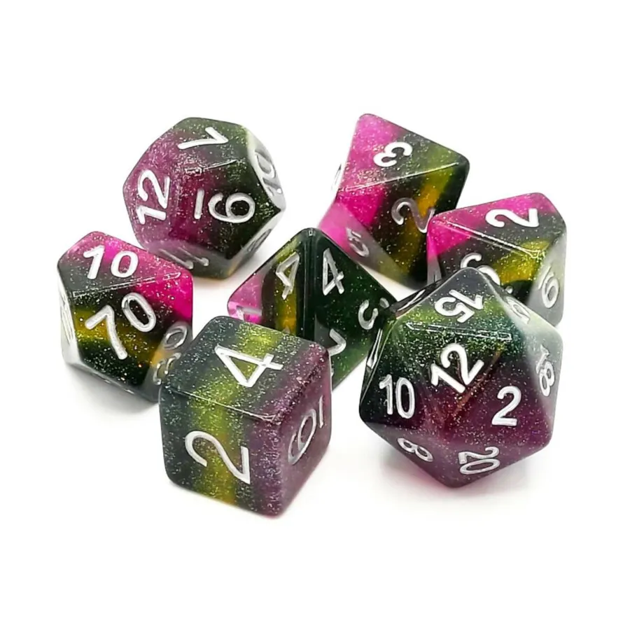 

Полисетка Виноградная лоза с серебром (7), Acrylic-Resin Dice - Gradient