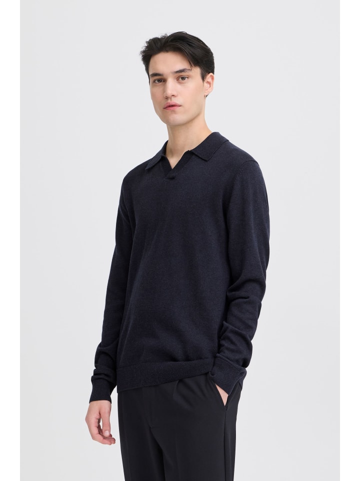 

CASUAL FRIDAY Вязаный свитер CFBells синего цвета