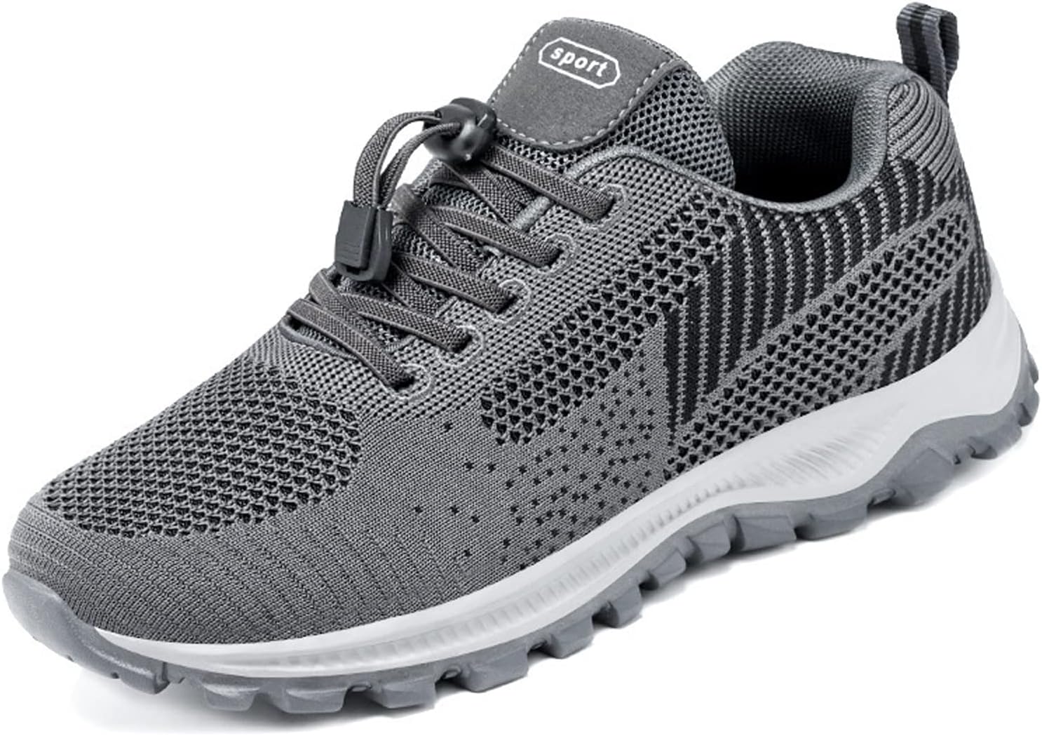 

Мужские сетчатые дышащие беговые кроссовки EFTCAL, амортизация, легкие, не скользящие модные кроссовки, тренировки, бег, теннис, повседневная обувь для путешествий на открытом воздухе, серый